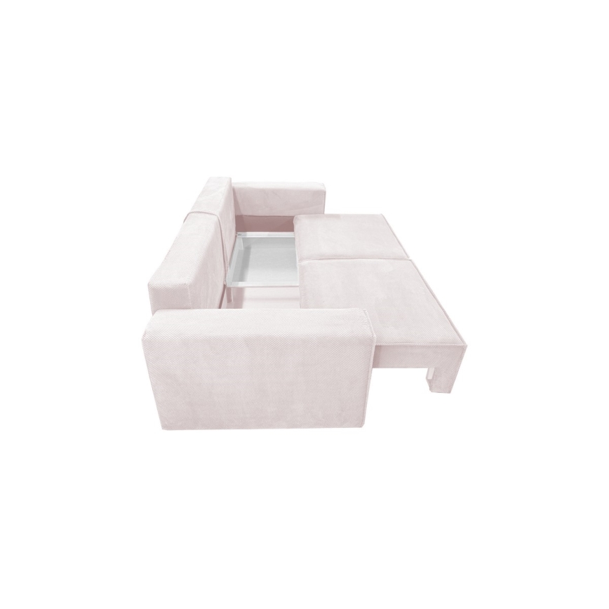 Divano pieghevole con contenitore RONDA beige