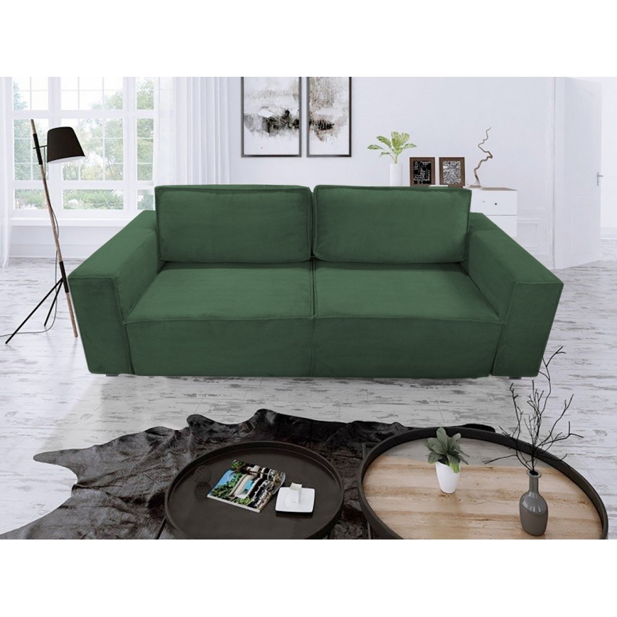 Divano pieghevole con contenitore RONDA verde