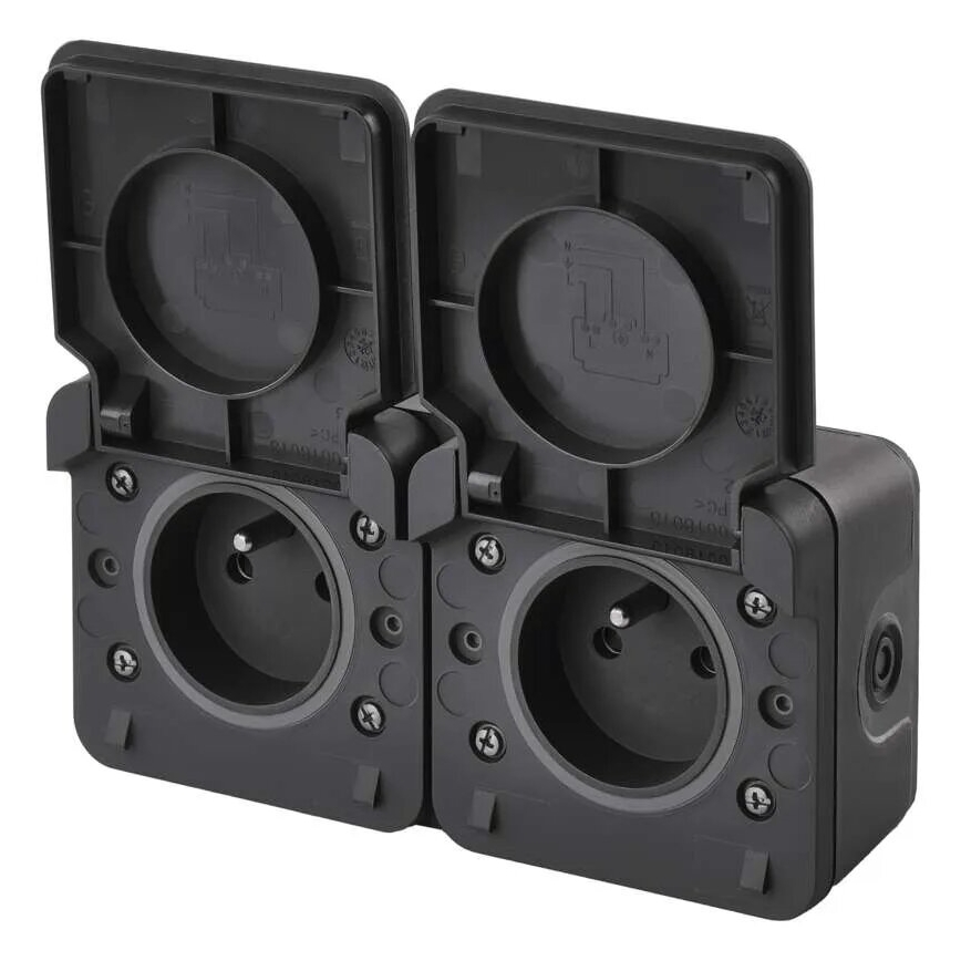 Doppia presa per humid environment IP55