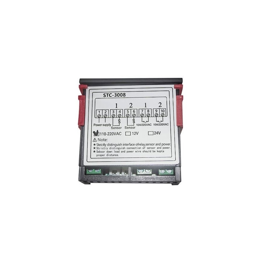 Doppio termostato digitale 3W/230V