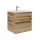 Dřevojas - Mobile bagno con lavabo BANO 60x47 cm rovere/bianco
