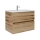 Dřevojas - Mobile bagno con lavabo BANO 78x47 cm rovere/bianco