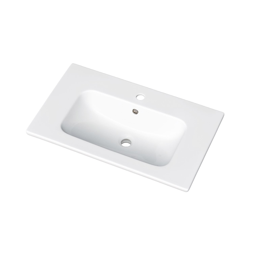 Dřevojas - Mobile bagno con lavabo BANO 78x47 cm rovere/bianco