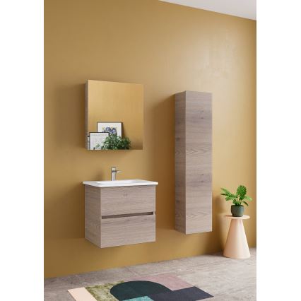 Dřevojas - Mobile bagno sospeso ZYLO 35 x 155 cm rovere scuro