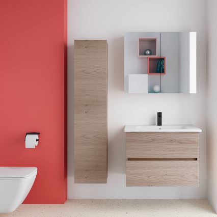 Dřevojas - Mobile bagno sospeso ZYLO 35 x 155 cm rovere scuro