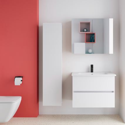 Dřevojas - Mobile bagno sospeso ZYLO 35x155 cm bianco