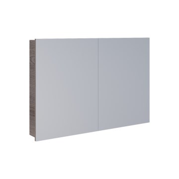 Dřevojas - Mobile da bagno con specchio NEXI 100x68 cm in rovere scuro