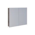 Dřevojas - Mobile da bagno con specchio NEXI 80x68 cm rovere scuro