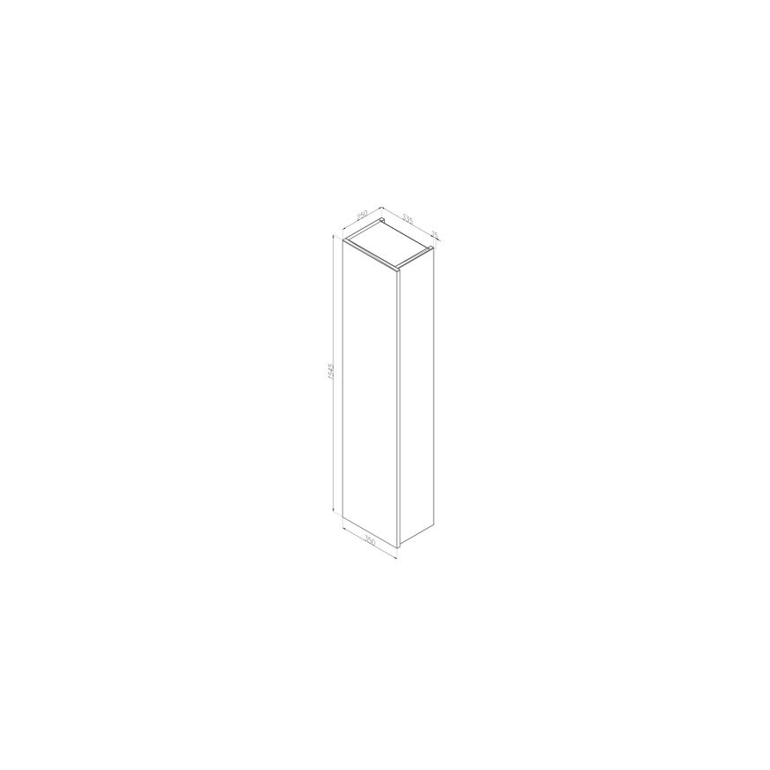 Dřevojas - Mobile sospeso per bagno ZYLO 35x155 cm bianco