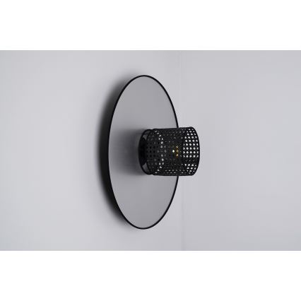 Duolla - Applique TOKYO RATTAN 1xE27/15W/230V diametro 50 cm argento/nero