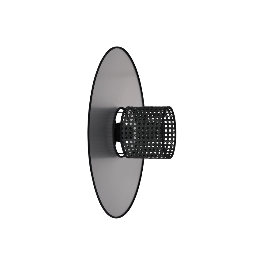 Duolla - Applique TOKYO RATTAN 1xE27/15W/230V diametro 50 cm argento/nero