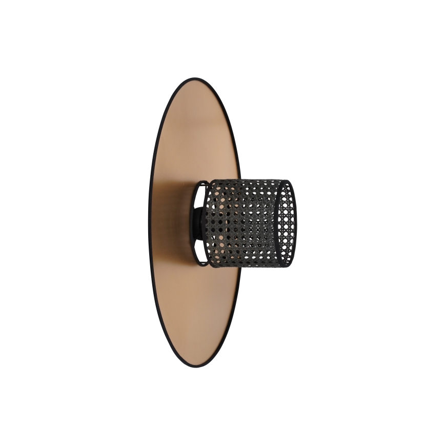 Duolla - Applique TOKYO RATTAN 1xE27/15W/230V diametro 50 cm oro/nero