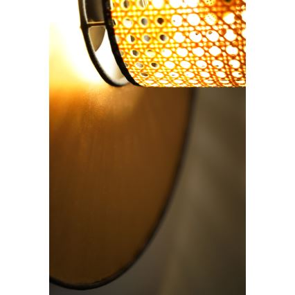 Duolla - Applique TOKYO RATTAN 1xE27/15W/230V diametro 50 cm oro/rattan