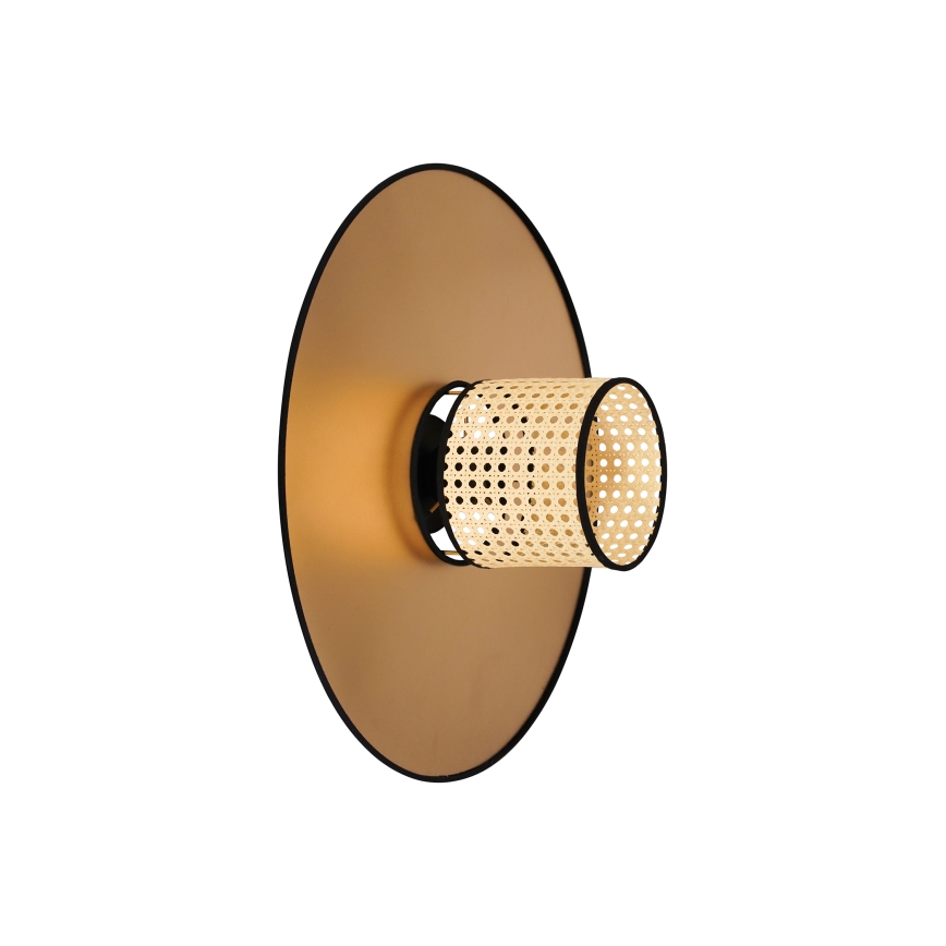 Duolla - Applique TOKYO RATTAN 1xE27/15W/230V diametro 50 cm oro/rattan
