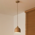 Duolla - Lampada a sospensione su cavo IRONLINE 1xE27/15W/230V Ø 17 cm beige
