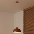 Duolla - Lampada a sospensione su cavo IRONLINE 1xE27/15W/230V Ø 27 cm rame/nero