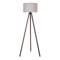 Duolla - Lampada con piedistallo 1xE27/60W/230V diametro 44 cm beige/marrone