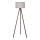 Duolla - Lampada con piedistallo 1xE27/60W/230V diametro 44 cm beige/marrone