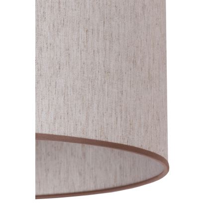 Duolla - Lampada con piedistallo 1xE27/60W/230V diametro 44 cm beige/marrone