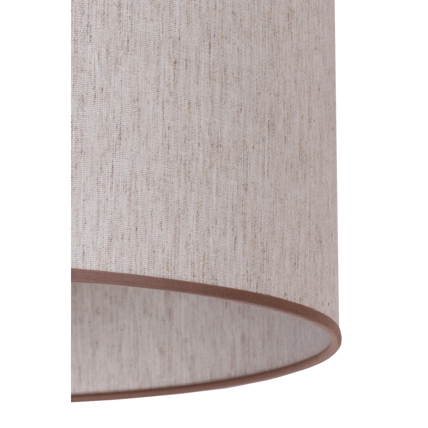 Duolla - Lampada con piedistallo 1xE27/60W/230V diametro 44 cm beige/marrone