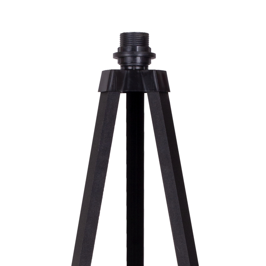 Duolla - Lampada con piedistallo 1xE27/60W/230V diametro 44 cm beige/wenge