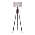 Duolla - Lampada con piedistallo 1xE27/60W/230V diametro 44 cm beige/wenge
