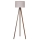 Duolla - Lampada con piedistallo 1xE27/60W/230V diametro 44 cm beige/wenge