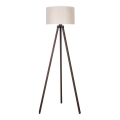 Duolla - Lampada con piedistallo 1xE27/60W/230V diametro 44 cm color crema/marrone