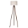 Duolla - Lampada con piedistallo 1xE27/60W/230V diametro 44 cm color crema/wenge