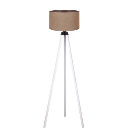 Duolla - Lampada con piedistallo 1xE27/60W/230V diametro 44 cm marrone/bianco