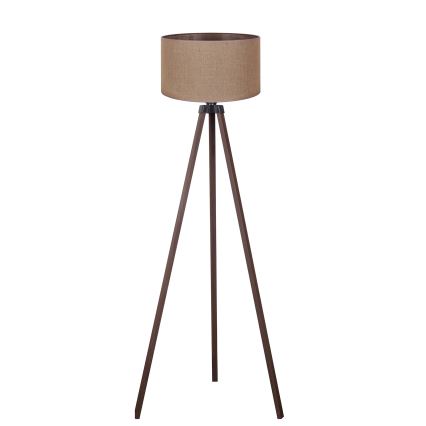 Duolla - Lampada con piedistallo 1xE27/60W/230V diametro 44 cm marrone
