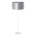Duolla - Lampada con piedistallo CANNES 1xE27/15W/230V diametro 45 cm argento/bianco