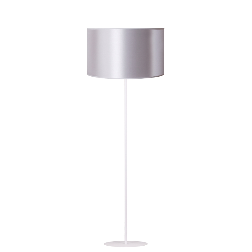 Duolla - Lampada con piedistallo CANNES 1xE27/15W/230V diametro 45 cm argento/rame/bianco