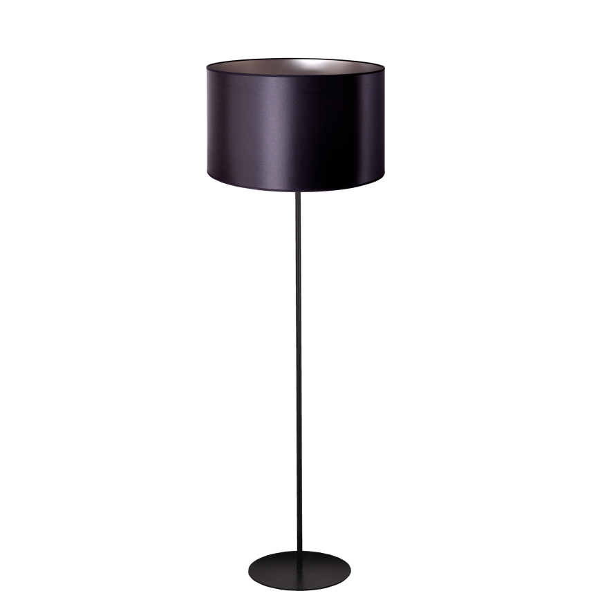 Duolla - Lampada con piedistallo CANNES 1xE27/15W/230V diametro 45 cm nero/argento