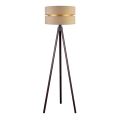 Duolla - Lampada con piedistallo DUO 1xE27/60W/230V diametro 44 cm beige/wenge