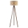 Duolla - Lampada con piedistallo DUO 1xE27/60W/230V diametro 44 cm beige/wenge