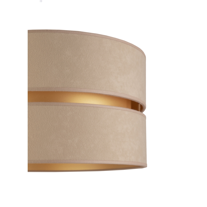 Duolla - Lampada con piedistallo DUO 1xE27/60W/230V diametro 44 cm beige/wenge