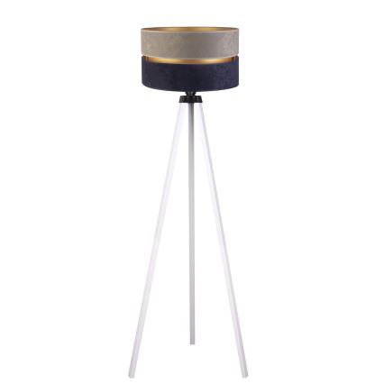 Duolla - Lampada con piedistallo DUO 1xE27/60W/230V diametro 44 cm grigio/blu/bianco