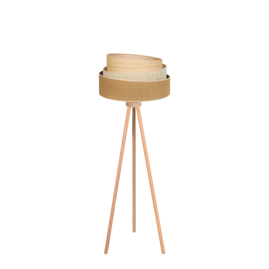 Duolla - Lampada con piedistallo YUTE TRIO 1xE27/15W/230V diametro 45 cm marrone/grigio/beige