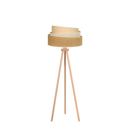 Duolla - Lampada con piedistallo YUTE TRIO 1xE27/15W/230V diametro 45 cm marrone/grigio/beige