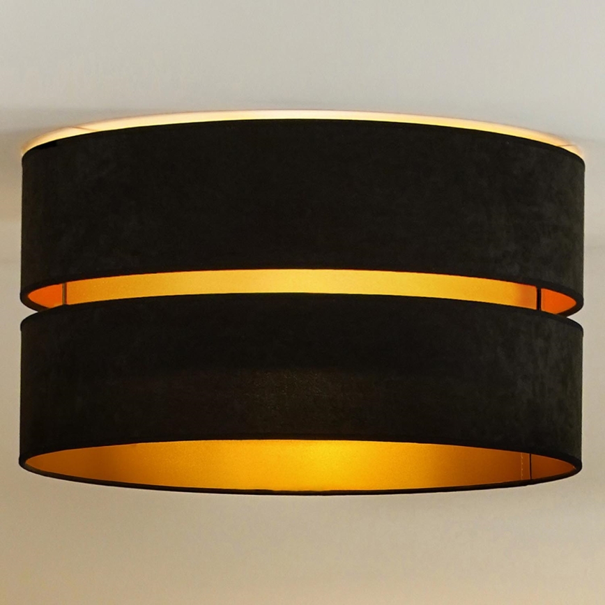 Duolla - Lampada da soffitto DUO 1xE27/40W/230V diam. 40 cm nero/oro