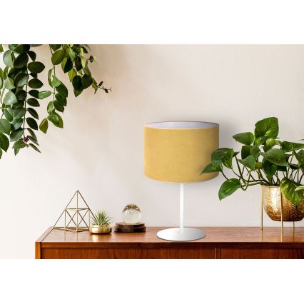 Duolla - Lampada da tavolo BRISTOL 1xE14/15W/230V diametro 17,5 cm giallo/bianco
