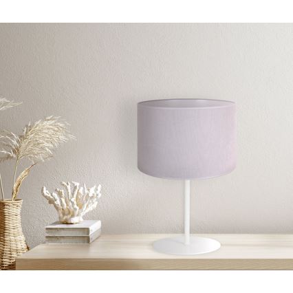 Duolla - Lampada da tavolo BRISTOL 1xE14/15W/230V diametro 17,5 cm grigio/bianco