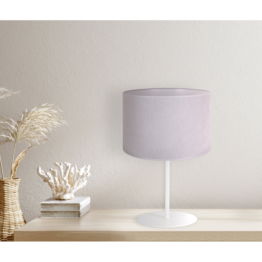 Duolla - Lampada da tavolo BRISTOL 1xE14/15W/230V diametro 17,5 cm grigio/bianco