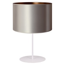 Duolla - Lampada da tavolo CANNES 1xE14/15W/230V 20 cm argento/rame/bianco