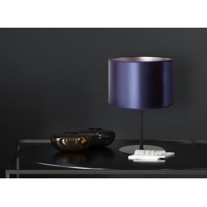 Duolla - Lampada da tavolo CANNES 1xE14/15W/230V diametro 20 cm blu/argento/nero