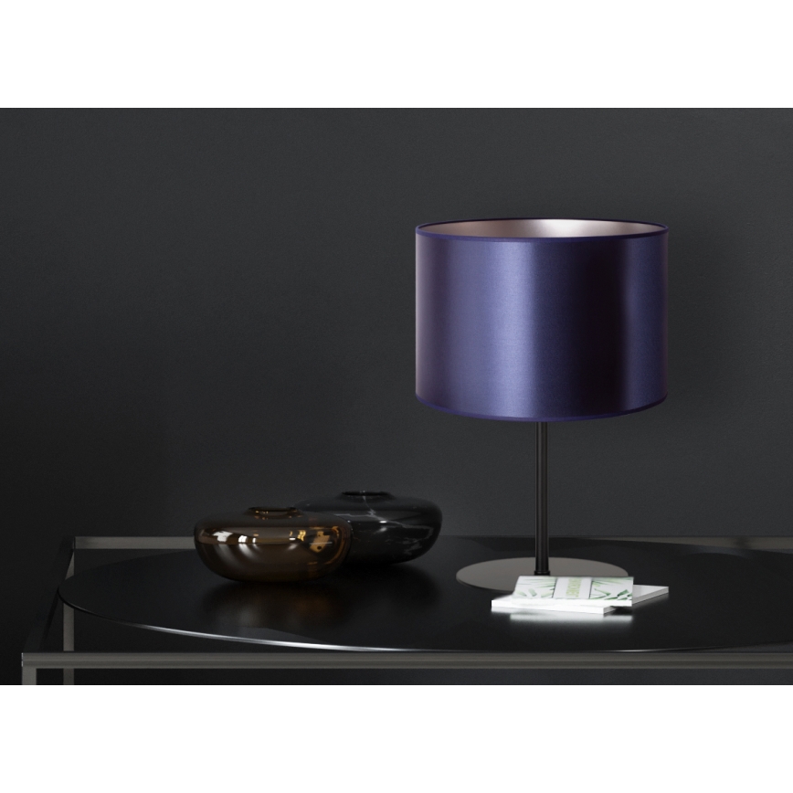Duolla - Lampada da tavolo CANNES 1xE14/15W/230V diametro 20 cm blu/argento/nero