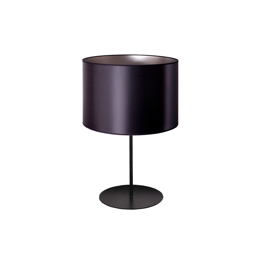 Duolla - Lampada da tavolo CANNES 1xE14/15W/230V diametro 20 cm nero/argento