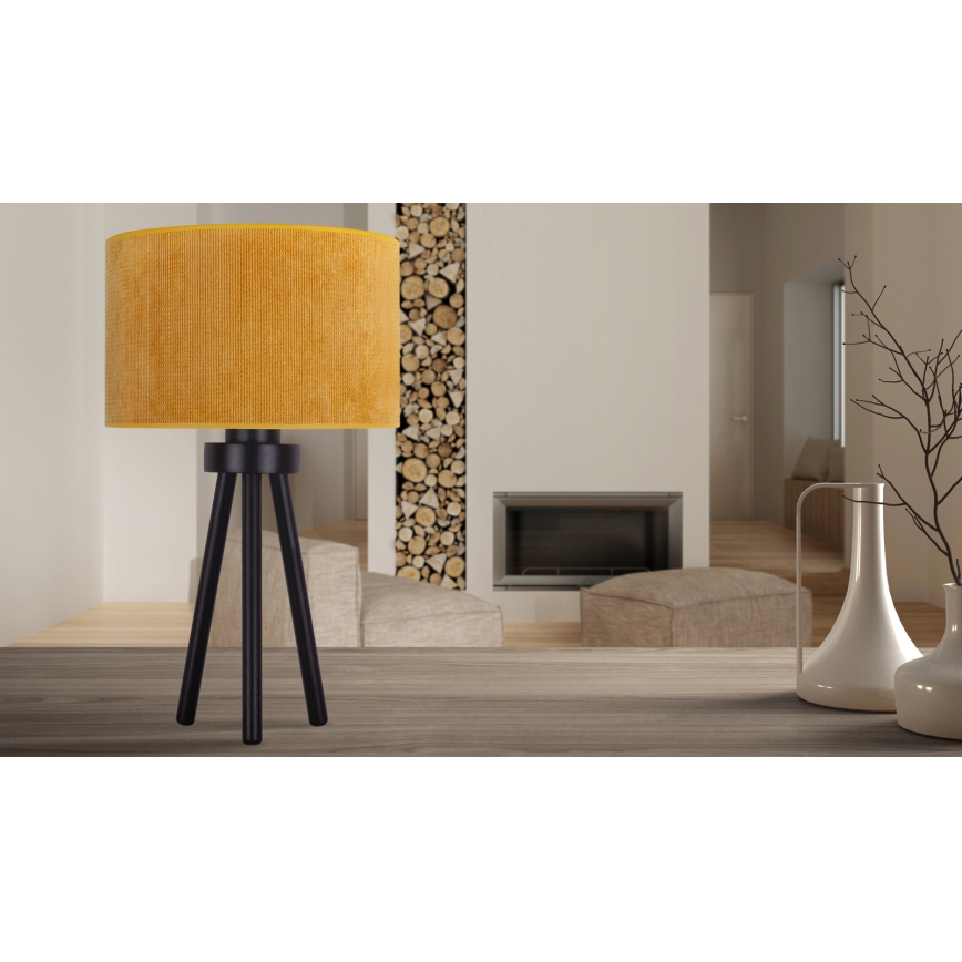 Duolla - Lampada da tavolo LYON 1xE27/15W/230V diametro 30 cm giallo