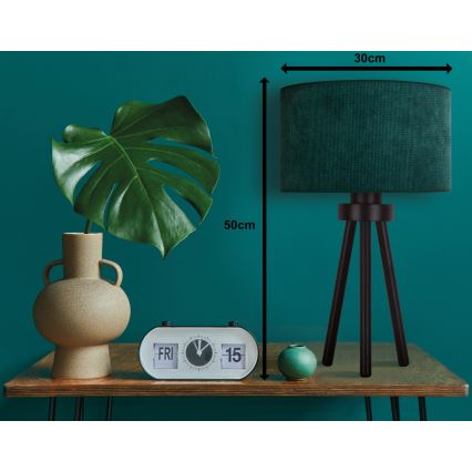 Duolla - Lampada da tavolo LYON 1xE27/15W/230V diametro 30 cm verde